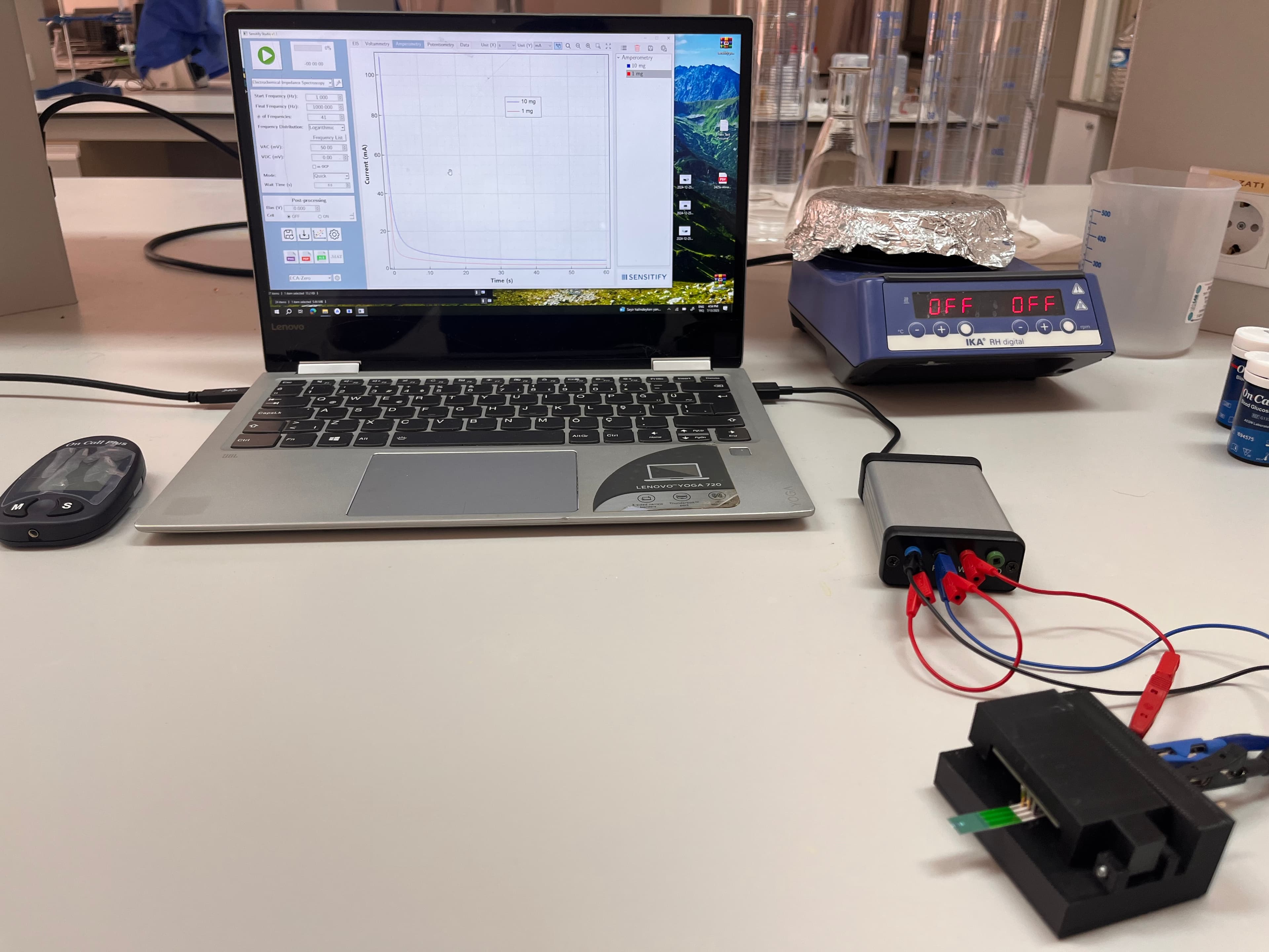 ECA series on a lab bench